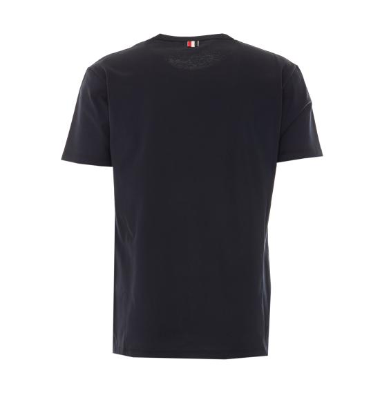 26FW 톰브라운 미디움 웨이트 저지 팁 포켓 크루넥 티셔츠 MJS010A 01454415 Blue - THOM BROWNE