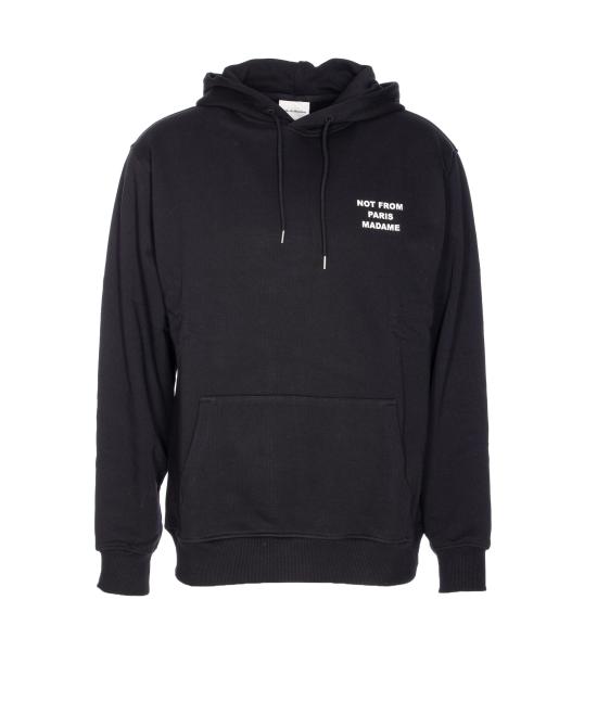 26FW 드롤드무슈 후드 티셔츠 HO162 CO127BL Black