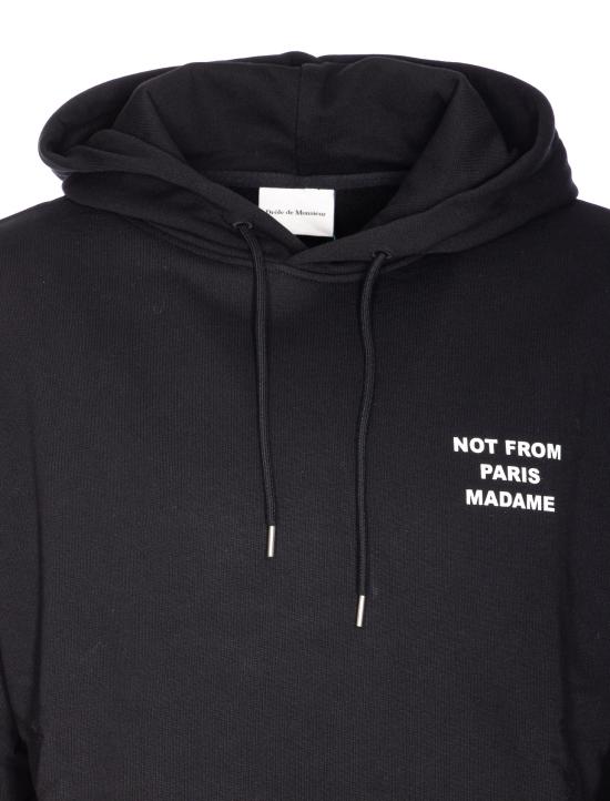 26FW 드롤드무슈 후드 티셔츠 HO162 CO127BL Black - DROLE DE MONSIEUR