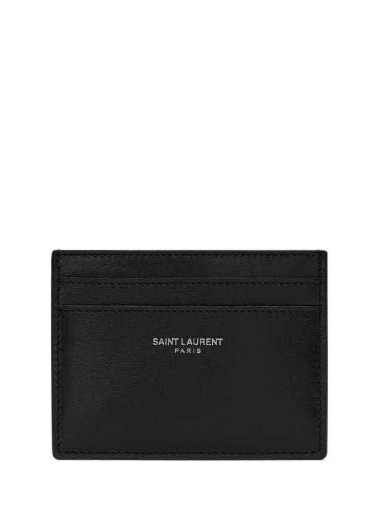26SS 생로랑 스무스 레더 로고 3759460U90N 1000 Nero