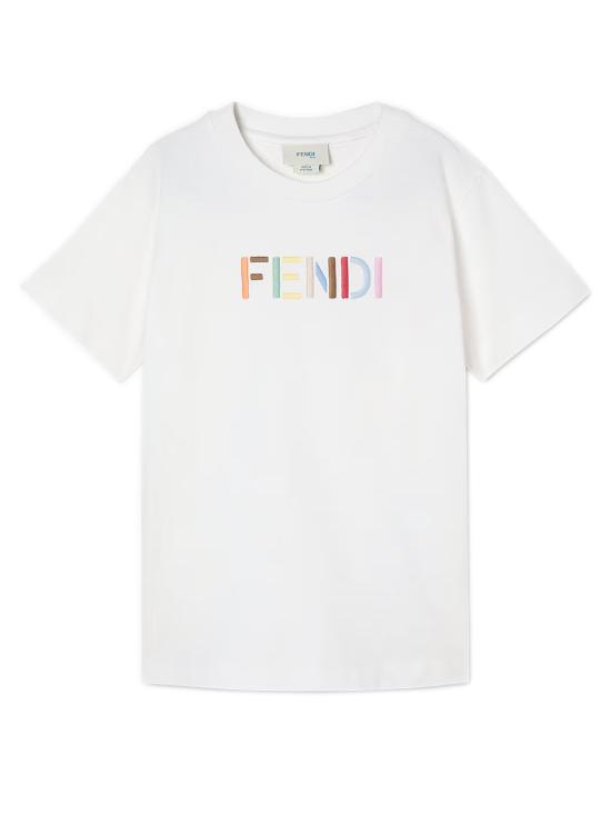 26FW [키즈] 펜디 티셔츠 JUI208AY8D F0TU9 Bianco