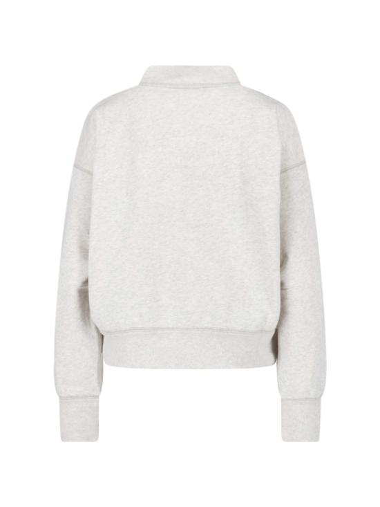 25FW 이자벨마랑에뚜왈 모비 로고 스웨트셔츠 SW0003FA A1M07E23EC White - ISABEL MARANT ETOILE