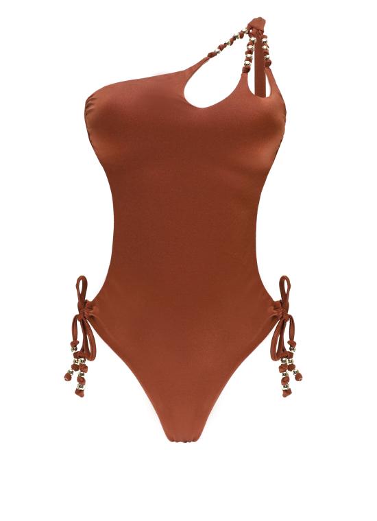 26SS 미스비키니 원피스 수영복 V6100O RODI UNITOROMA Brown