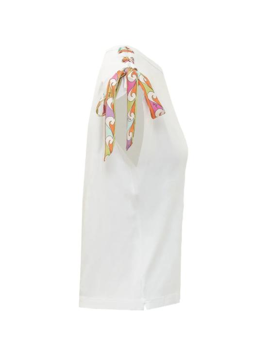 26SS 에밀리오푸치 민소매 티셔츠 6HTP406H990 100 Bianco - EMILIO PUCCI