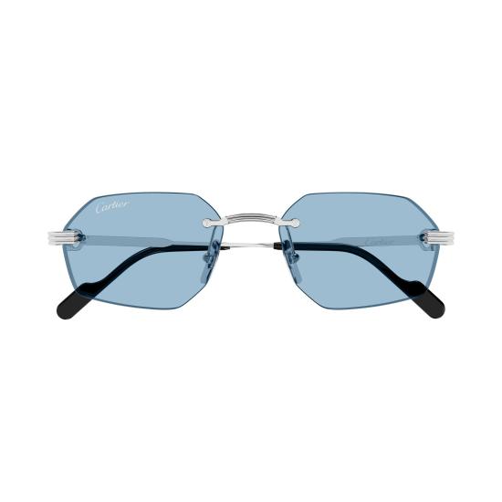 26SS 까르띠에 선글라스 CT0616S 005 SILVER SILVER LIGHT BLUE