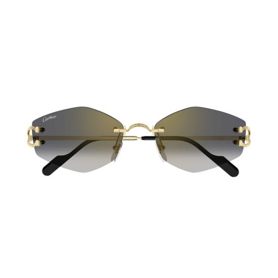 26SS 까르띠에 선글라스 CT0620S 001 GOLD GOLD GREY - CARTIER