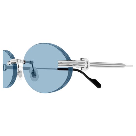 26SS 까르띠에 선글라스 CT0615S 005 SILVER SILVER LIGHT BLUE