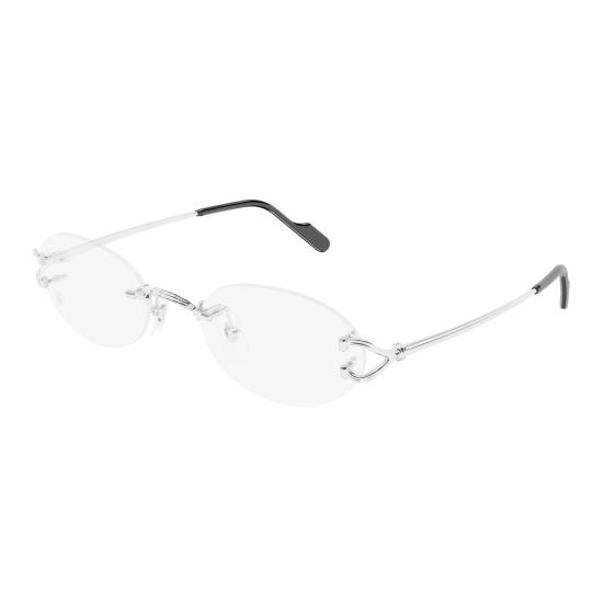 26SS 까르띠에 안경 CT0621O 002 SILVER SILVER TRANSPARENT - CARTIER