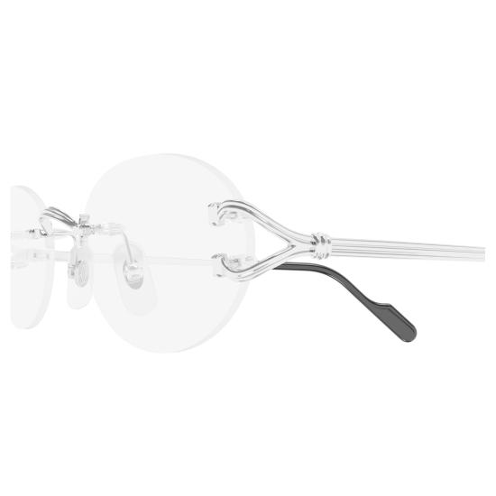 26SS 까르띠에 안경 CT0621O 002 SILVER SILVER TRANSPARENT