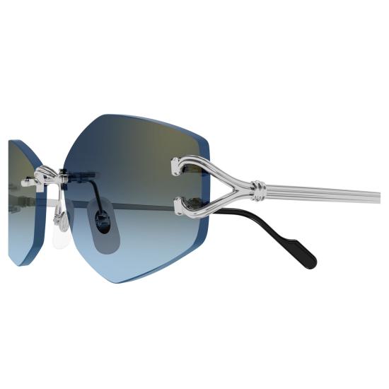 26SS 까르띠에 선글라스 CT0620S 002 SILVER SILVER BLUE - CARTIER