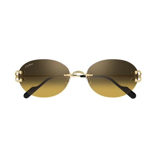 26SS 까르띠에 선글라스 CT0551S 009 GOLD GOLD BROWN