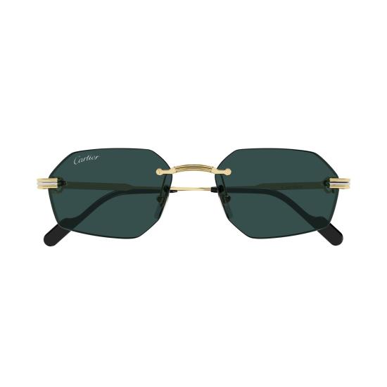 26SS 까르띠에 선글라스 CT0616S 003 GOLD GOLD GREEN - CARTIER