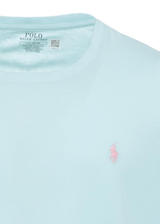 26SS 랄프 로렌 반팔 티셔츠 710671438 506 Celeste - RALPH LAUREN