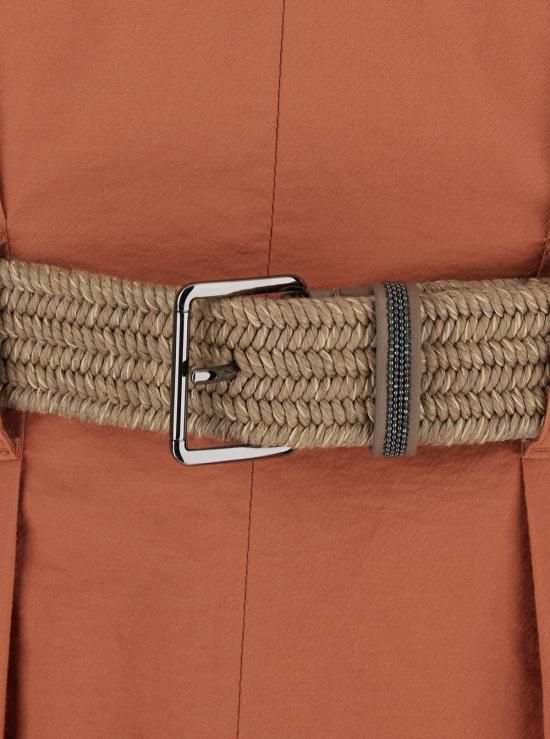 26SS 브루넬로 쿠치넬리 미디 원피스 ML140A5354C3980 Orange - BRUNELLO CUCINELLI