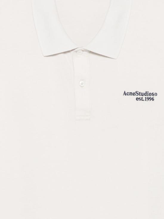 26FW 아크네 스튜디오 폴로 티셔츠 BL0433 100 WHITE - ACNE STUDIOS