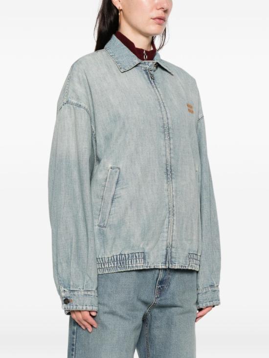 26SS 미우미우 샴브레이 블루종 자켓 GWB149 18JIF0076 - MIU MIU