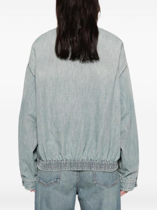 26SS 미우미우 샴브레이 블루종 자켓 GWB149 18JIF0076 - MIU MIU