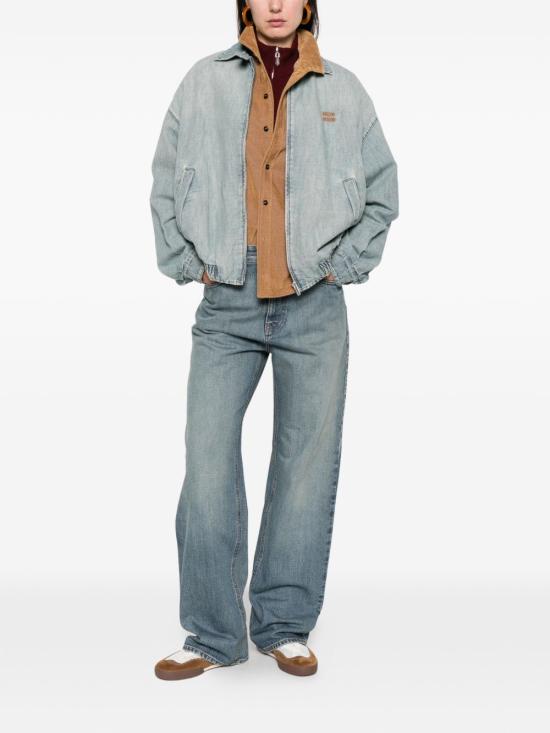 26SS 미우미우 샴브레이 블루종 자켓 GWB149 18JIF0076 - MIU MIU