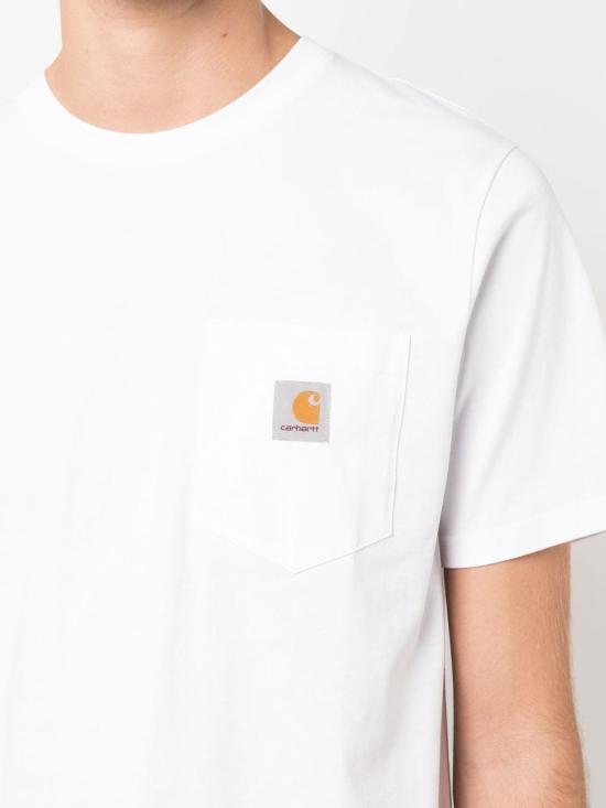 26FW 칼하트 WIP 숏슬리브 포켓 티셔츠 I030434 02XX White - CARHARTT WIP