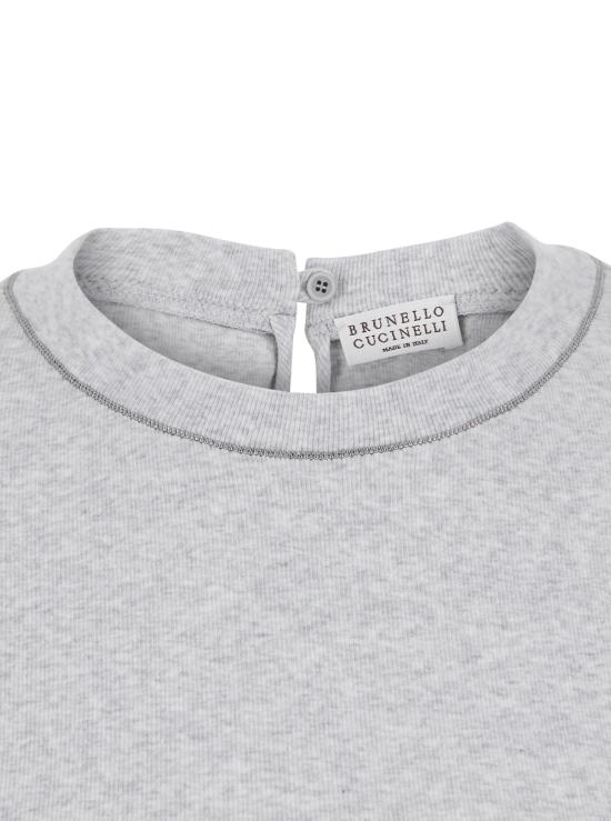 26SS 브루넬로 쿠치넬리 코튼 티셔츠 M0TC8BJ310C8003 Grey - BRUNELLO CUCINELLI