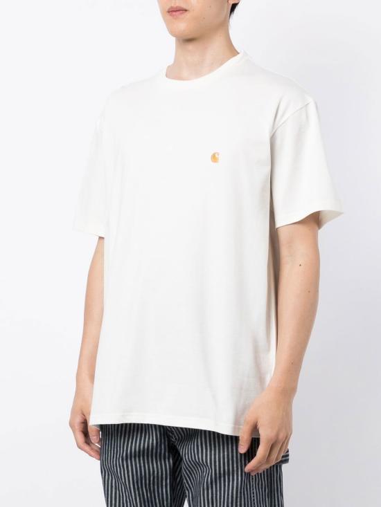 26FW 칼하트 WIP 숏슬리브 체이스 티셔츠 I026391 00RXX White - CARHARTT WIP