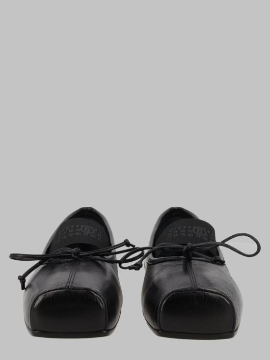 26FW MM6 메종마르지엘라 발레 플랫 슈즈 S59WZ0103 P7561T8013 BLACK
