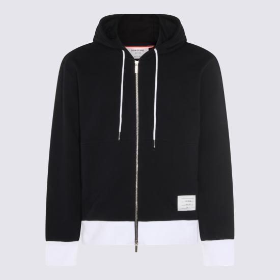 26SS 톰브라운 4바 저지 집업 후디 MJT517A 03037415 Navy