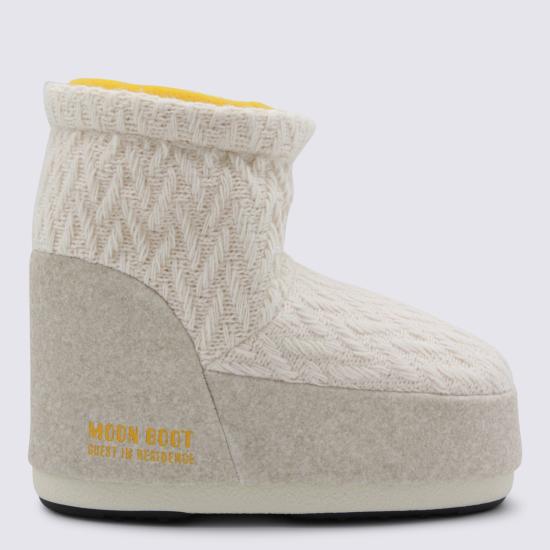 26SS 문부츠 아이콘 나일론 로우 부츠 80D1409750 L032 White sand