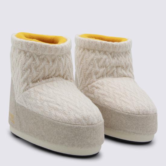 26SS 문부츠 아이콘 나일론 로우 부츠 80D1409750 L032 White sand - MOON BOOT