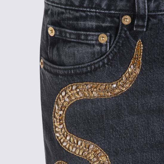 26SS 로베르토 카발리 데님 팬츠 WKJ222 DN00105051 Black - ROBERTO CAVALLI