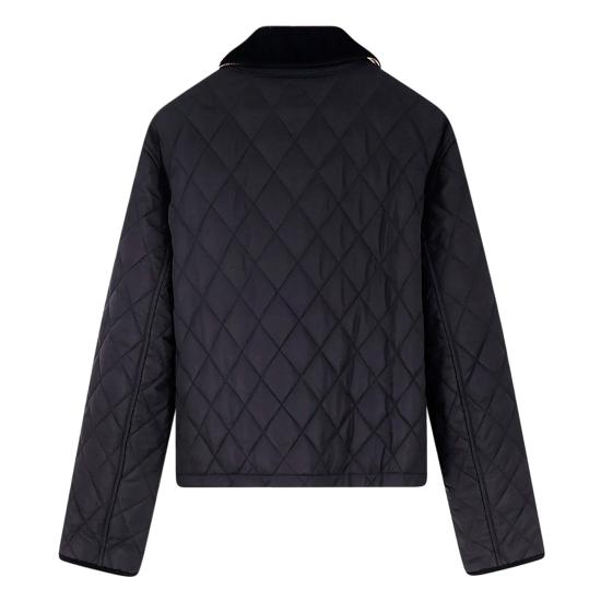 26SS 버버리 올드햄 크롭 퀼팅 자켓 8107465 C1900 BLACK - BURBERRY