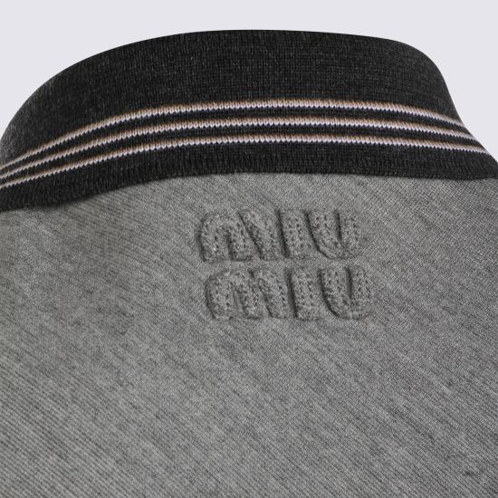 26SS 미우미우 숏 원피스 MF6114SOOO 18FXF0LPX GRIGIO CAMMELLO - MIU MIU