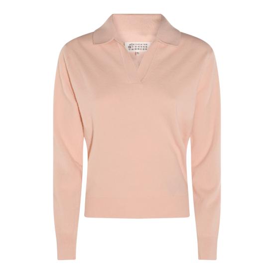 25FW 마르지엘라 V넥 니트 S51GL0063 M13144216 PALE PINK