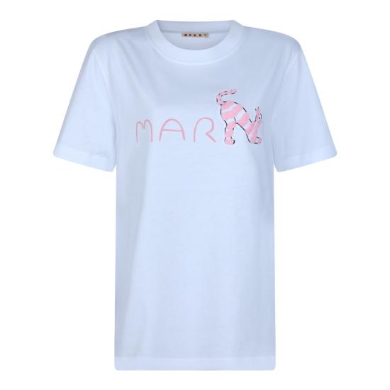26SS 마르니 반팔 티셔츠 THJE0293S3 USCY84LOW01 Lily white