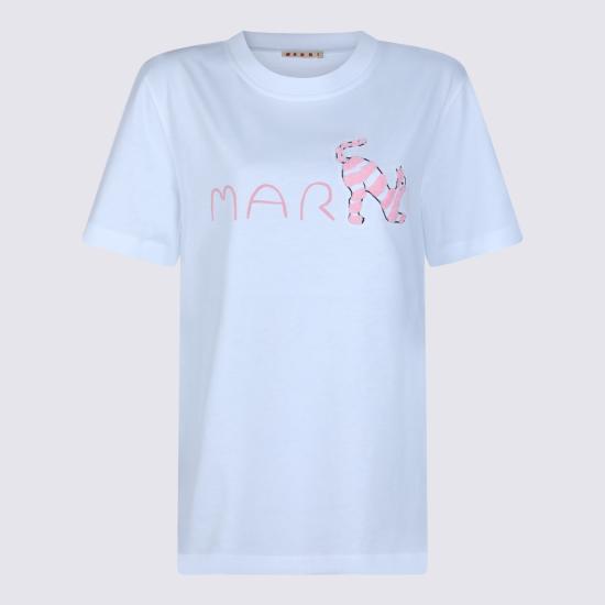26SS 마르니 반팔 티셔츠 THJE0293S3 USCY84LOW01 Lily white - MARNI