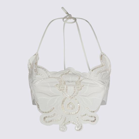26SS 블루마린 민소매 티셔츠 P644C242A N0102 WHITE Pearl - BLUMARINE