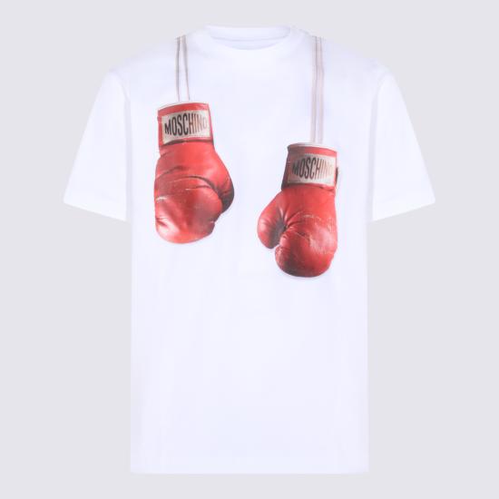 26SS 모스키노 반팔 티셔츠 261ZZ0723 02411001 WHITE - MOSCHINO