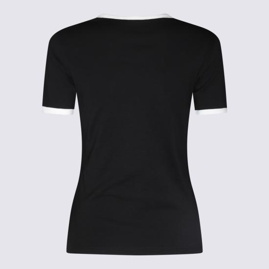 26SS 쿠레쥬 반팔 티셔츠 VESJTS017 JS00709901 BLACK HERITAGE WHITE - COURREGES