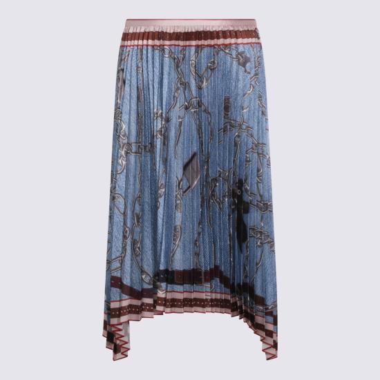 26SS 아크네 스튜디오 롱 플리츠 스커트 AF0575 AAL DENIM BLUE - ACNE STUDIOS
