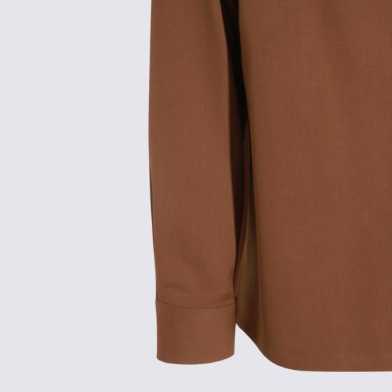 25FW 펜디 긴팔 셔츠 FS1329 AU60F0QE1 Camel - FENDI
