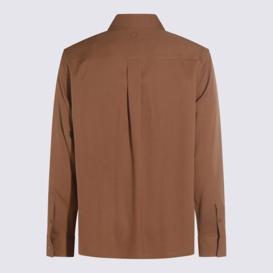 25FW 펜디 긴팔 셔츠 FS1329 AU60F0QE1 Camel - FENDI