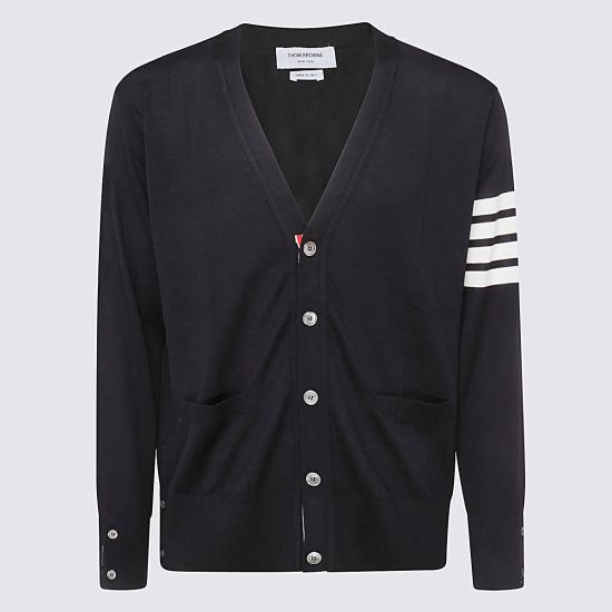 26SS 톰브라운 4바 서스테이너블 파인 메리노 울 클래식 가디건 MKC002A Y1014415 Navy