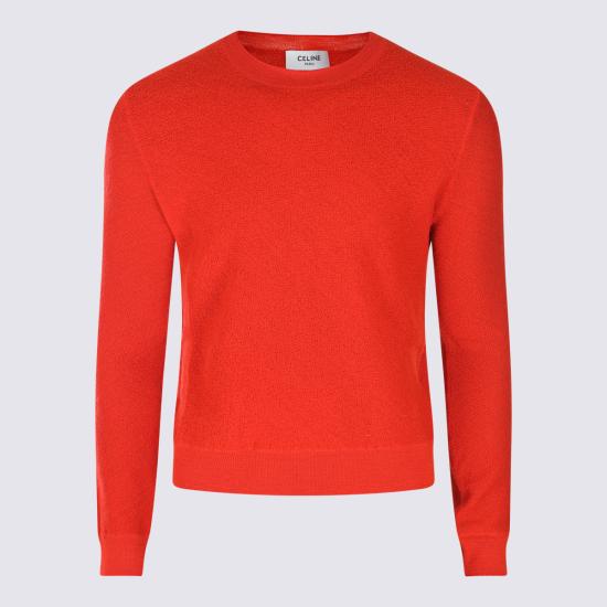 25FW 셀린느 울 크루넥 스웨터 RY0EK0925 27BR BRIGHT RED - CELINE