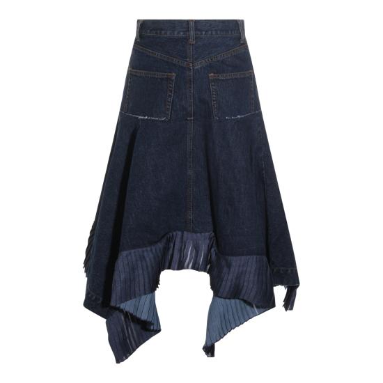 26SS 사카이 데님 스커트 2608315 401 Blue - SACAI