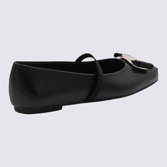 26SS 살바토레 페라가모 플랫 슈즈 768868 01H345005 Black - SALVATORE FERRAGAMO