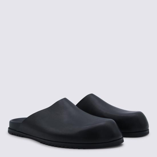 26SS 릭 오웬스 뮬/슬리퍼 RU01F2809 LGE09 BLACK - RICK OWENS