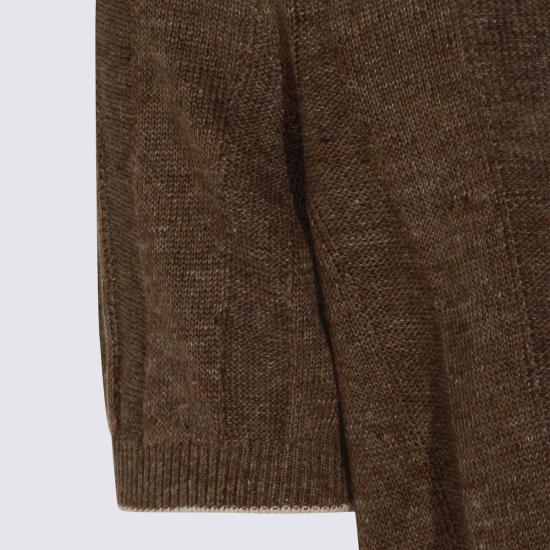 26SS 브루넬로 쿠치넬리 리넨 립 코튼 반소매 셔츠 M2L707805 CNO22 - BRUNELLO CUCINELLI