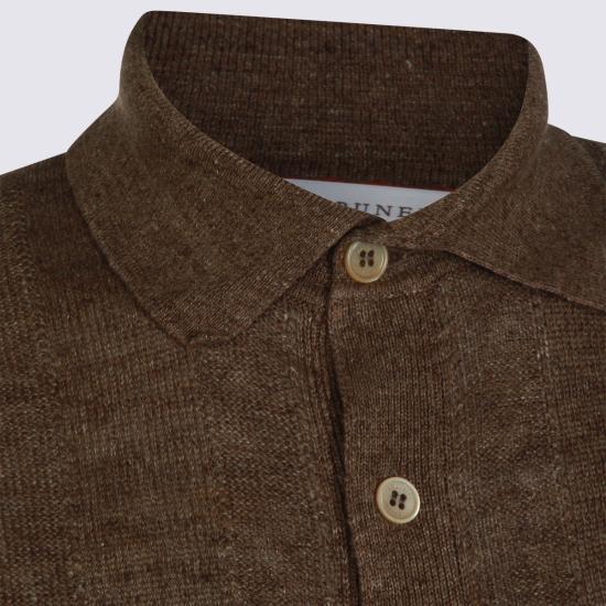 26SS 브루넬로 쿠치넬리 리넨 립 코튼 반소매 셔츠 M2L707805 CNO22 - BRUNELLO CUCINELLI
