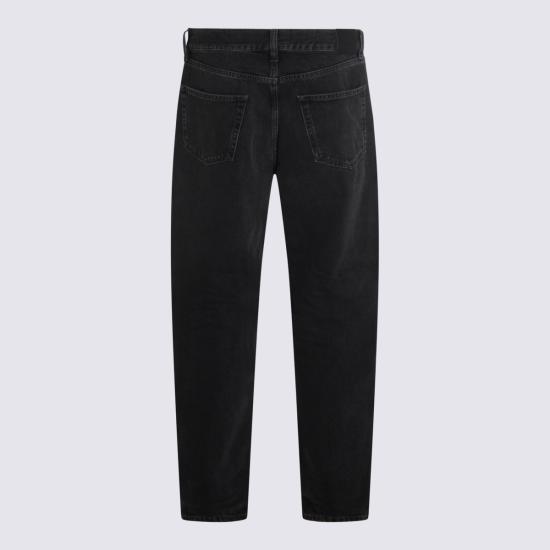 25FW 생로랑 MICK 롱 진 816412 Y33VA1297 Dark grey - SAINT LAURENT
