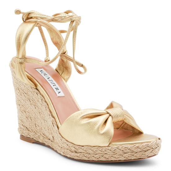 26SS 아쿠아주라 샌들 CNAHIGW0 WNASOG SOFT GOLD - AQUAZZURA